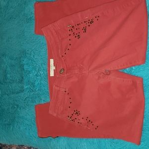 Chord embellished jeans
